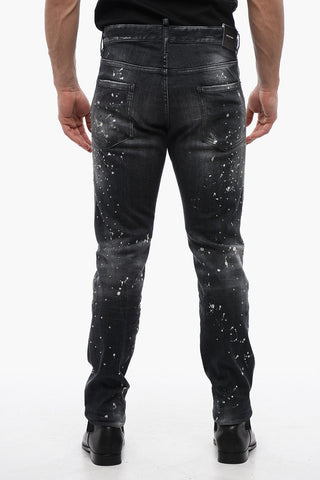 Distressed Cool Guy Denims with Studs