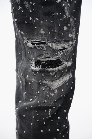 Distressed Cool Guy Denims with Studs