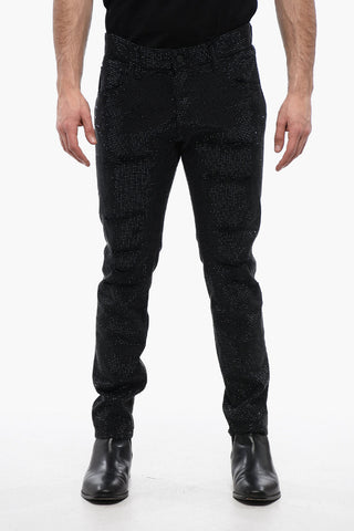 Jeans with All-Over Strass