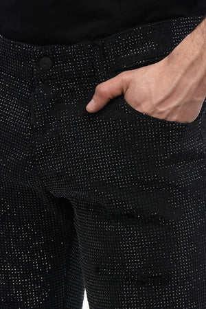 Jeans with All-Over Strass