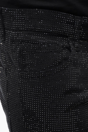Jeans mit Allover-Strass