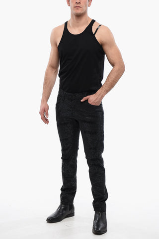 Jeans with All-Over Strass