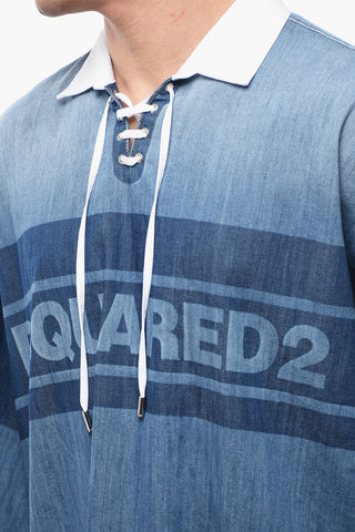 Camicia Rugby in Denim con Fit Over