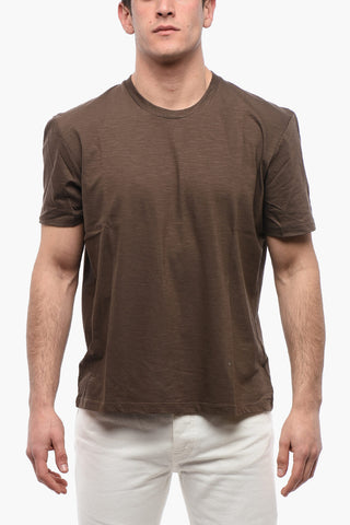 Monochrome Cotton T-Shirt YOKE BACK