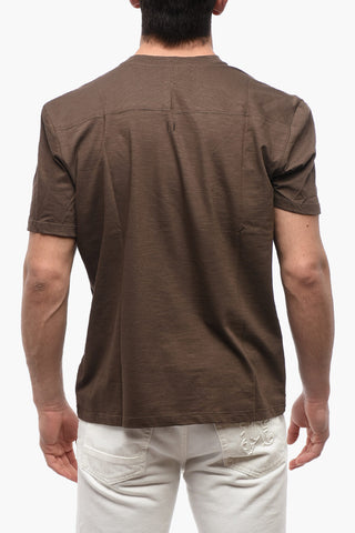 Monochrome Cotton T-Shirt YOKE BACK