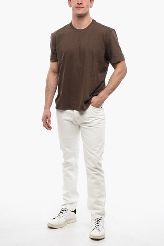 Monochrome Cotton T-Shirt YOKE BACK