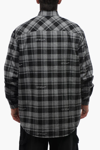 Checked Flannel-Lined Overshirt