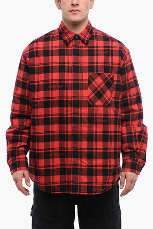 Gefütterte Overshirt Aus Kariertem Flanell