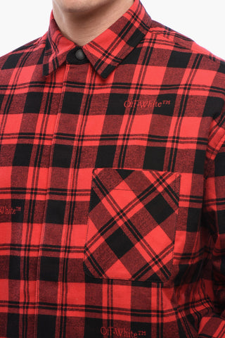 Gefütterte Overshirt Aus Kariertem Flanell