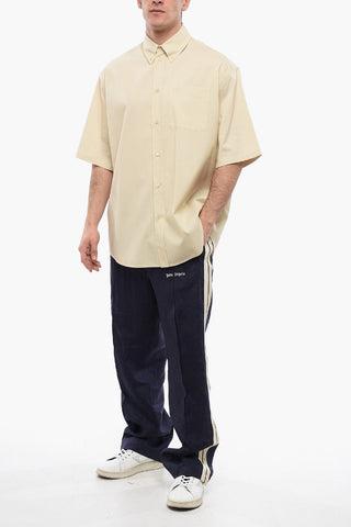 Camicia Button-down in Misto Lana con Taschino