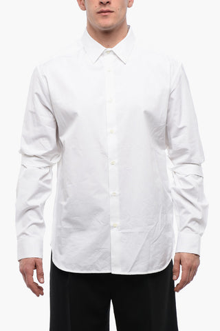 OW EMB HEAVYCOT ARMBAND SHIRT WHITE WHIT