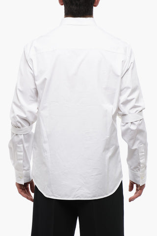 OW EMB HEAVYCOT ARMBAND SHIRT WHITE WHIT