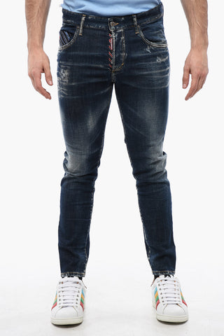 Distressed-Jeans SKATER mit dunkler Waschung