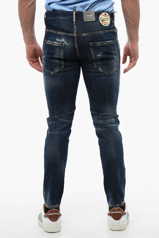 Distressed-Jeans SKATER mit dunkler Waschung