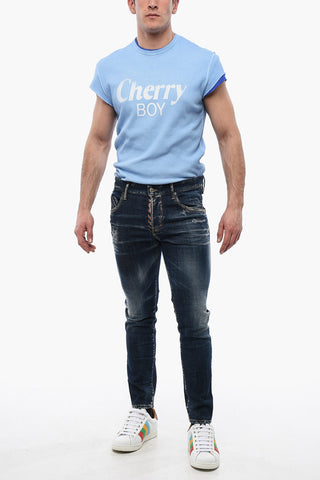 Distressed-Jeans SKATER mit dunkler Waschung