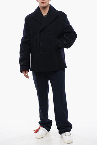 Double-breasted SIERRA LEONE Wool Blend Coat