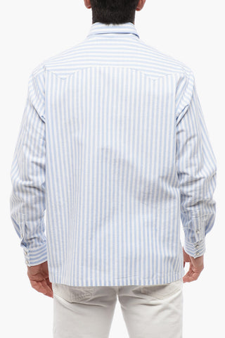 Camicia Sahariana in Cotone a Righe Awning