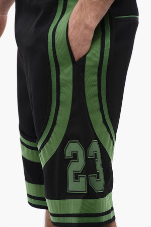 숏츠 FORMAL VARSITY 장식 및 테이프 디테일