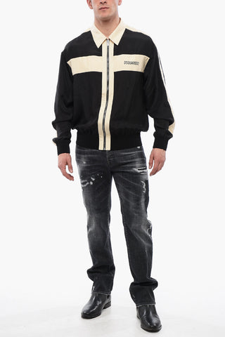 Camicia Club in Satin con Zip