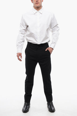 Cigarette Pants with Striped Detail