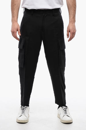 Loose-Fit Silk-Blend Cargo Pants FIREMAN