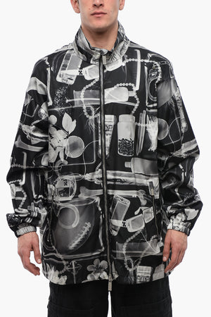 Giacca a Vento XRAY in Nylon con Cappuccio Removibile
