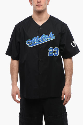 Cotton BASEBALL Shirt with Embroidered Logo