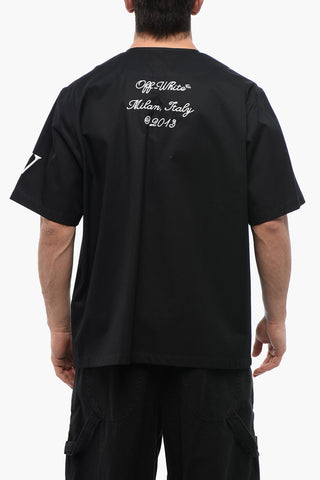Cotton BASEBALL Shirt with Embroidered Logo