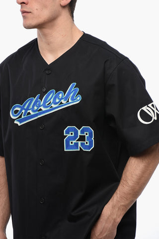 Cotton BASEBALL Shirt with Embroidered Logo