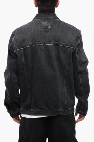 FOR EVER Denim SKATE Jacket with Decorative Zips