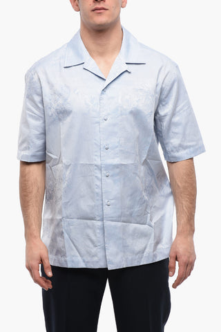 Jacquard Cotton ALLOVER HOLIDAY Bowling Shirt