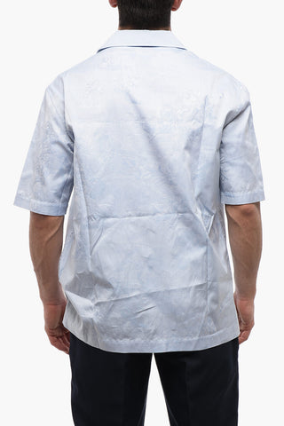 Jacquard Cotton ALLOVER HOLIDAY Bowling Shirt