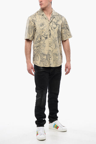 Bowling Shirt With Floral Print