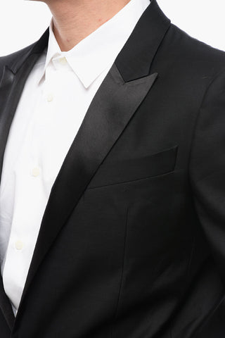 BERLIN Long Suit with Satin Peak Lapel