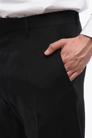 BERLIN Long Suit with Satin Peak Lapel