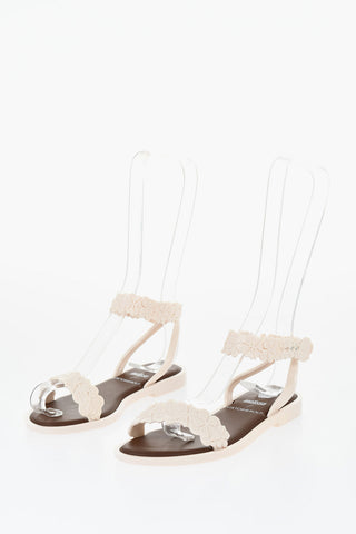 MELISSA Rubber BLOSSOM Sandals with Ankle Strap