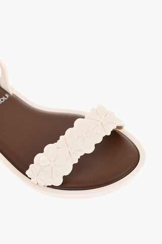 MELISSA Rubber BLOSSOM Sandals with Ankle Strap