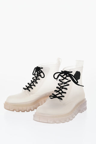 MELISSA Transparent Rubber COTURNO Combat Booties