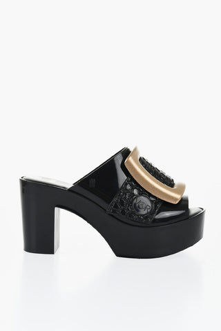 MELISSA Rubber BUCKLE UP Mules with Maxi Buckle 10cm