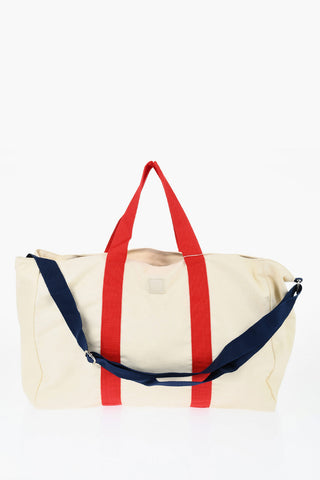 Canvas-Tote Mit Tape-Henkeln Und Verstellbarem Schulterriemen