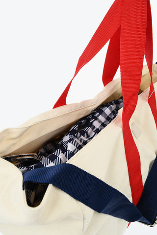 Canvas-Tote Mit Tape-Henkeln Und Verstellbarem Schulterriemen