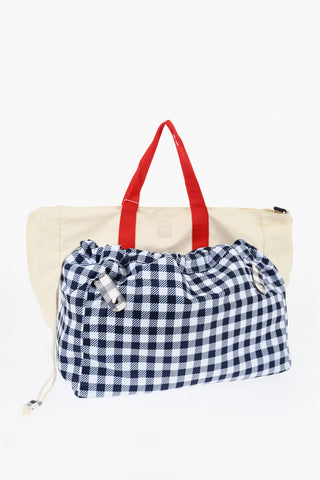 Canvas-Tote Mit Tape-Henkeln Und Verstellbarem Schulterriemen