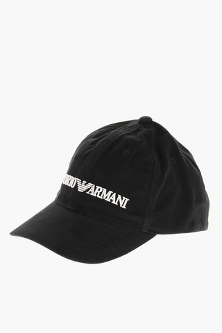 EMPORIO Solid Color Cap with Embroidered Logo