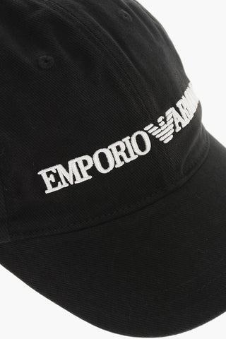 EMPORIO Solid Color Cap with Embroidered Logo