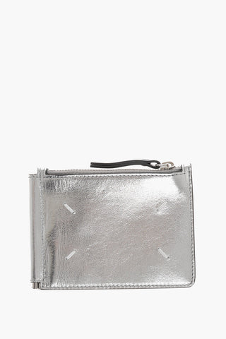 MM111 Metallic Leather Wallet with Zip