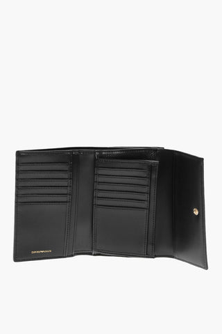 EMPORIO Textured Faux Leather Bi-Fold Wallet
