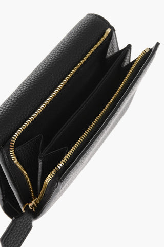EMPORIO Textured Faux Leather Bi-Fold Wallet