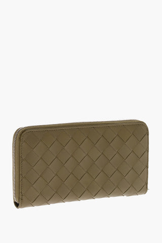 Portafoglio Continental in Pelle Intrecciata