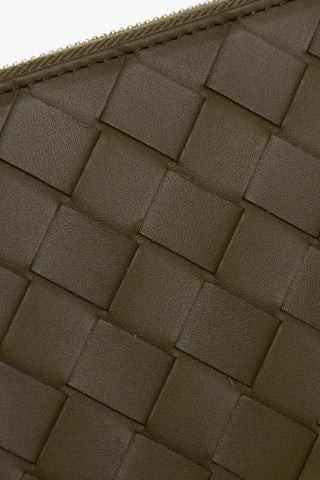 Portafoglio Continental in Pelle Intrecciata
