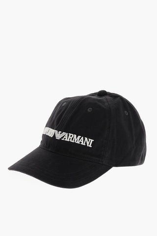 EMPORIO Cappello Baseball in Tinta Unita con Logo Ricamato